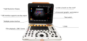 APV-60P Portable Veterinary Cardiac Ultrasound Machine with Doppler for Animals 